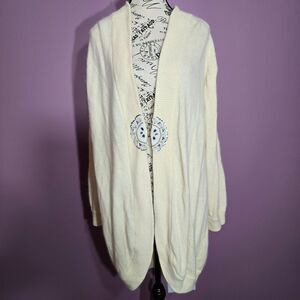 Vintage rhinestones Bejeweled crystal plus size wool angora cardigan